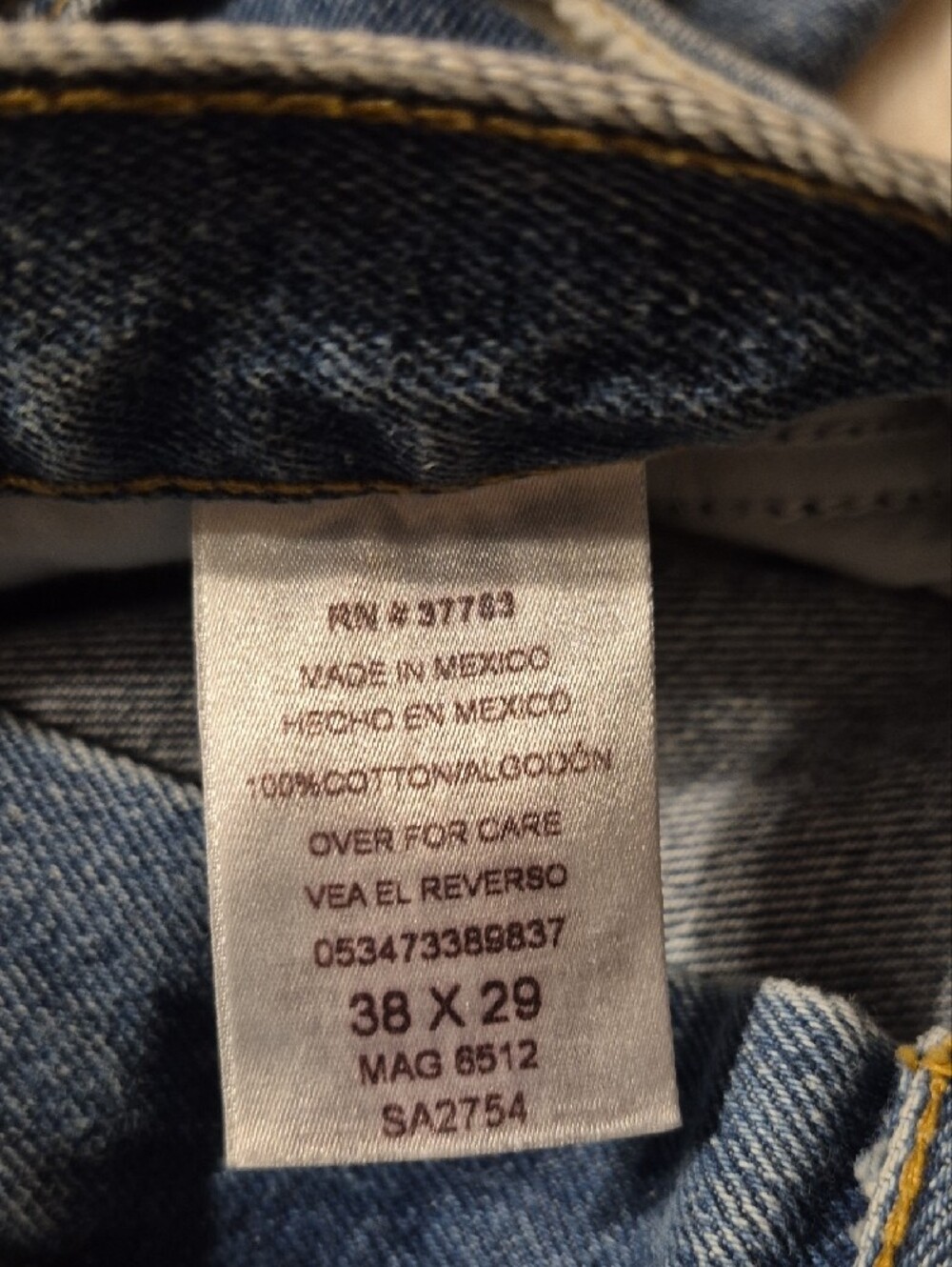 Member's Mark Men's Relaxed Fit Light Wash Blue Jeans - Picture 9 of 10